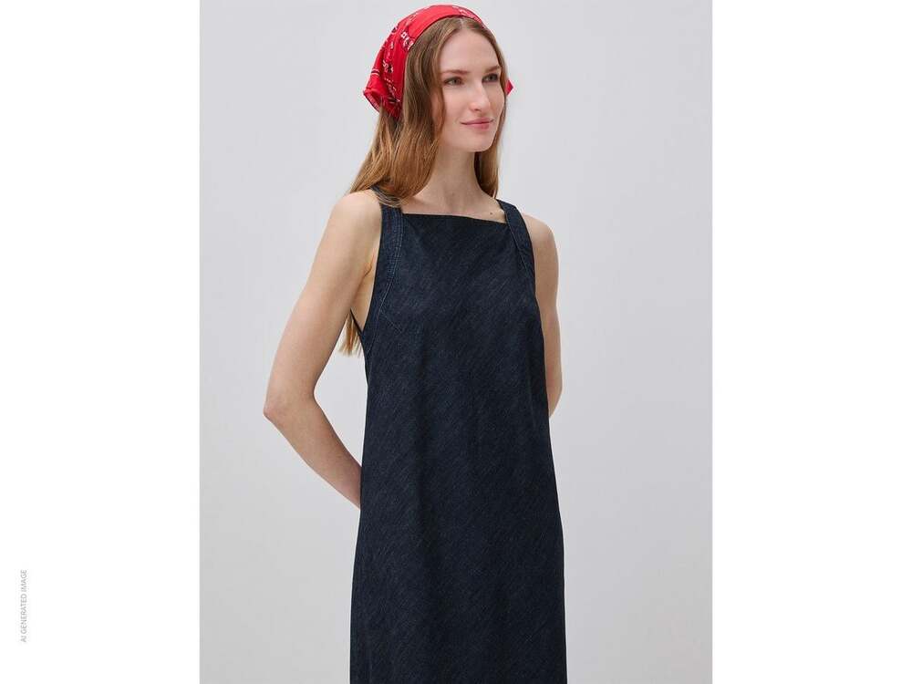 United Colors of Benetton Denim Midi Dress